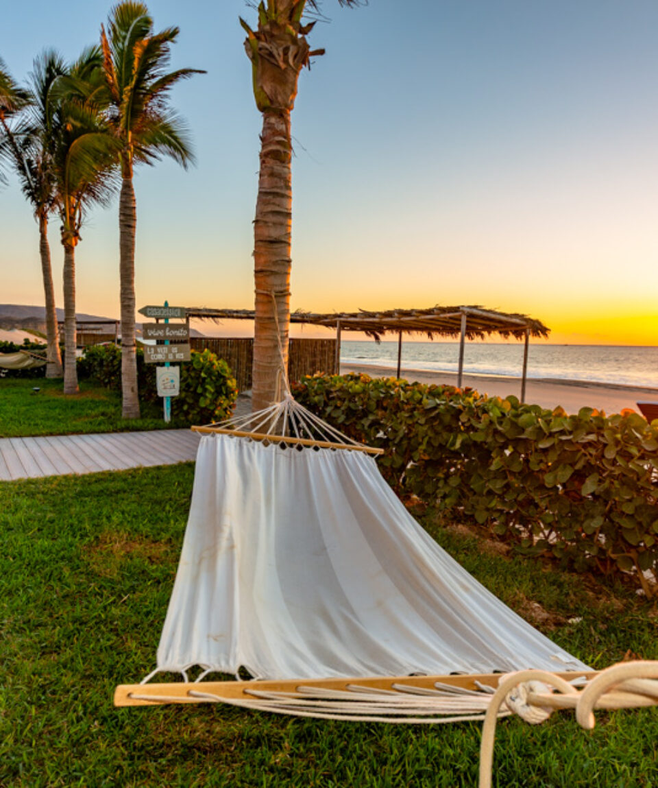Relax in the hammocks